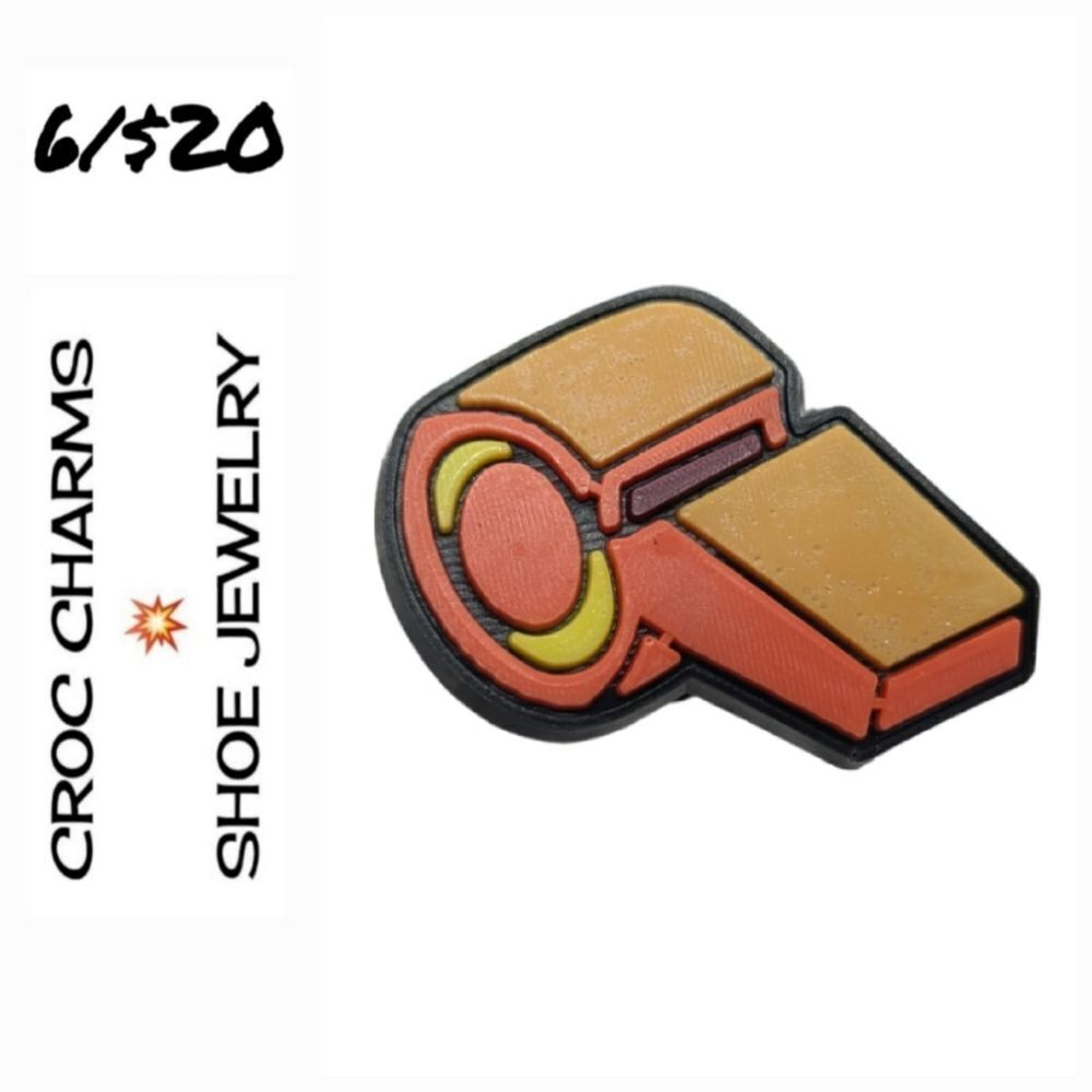 6/$20 Whistle Basketball 🏀 Croc Charm Shoe Jewelry Sports Ball Jibbitz Bogg Bag